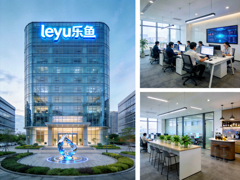 leyu乐鱼公司现代化科技园区外景与办公环境