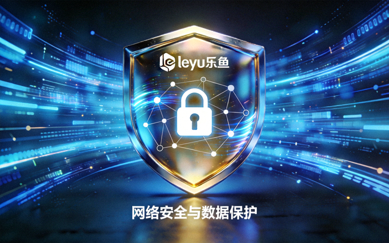 leyu乐鱼网络安全与数据保护盾牌概念图